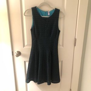 Black dress with green detailing